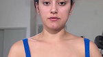 videshi girl open breast show in blue dress