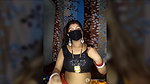 Desi Indian wife in saree showing her boobs