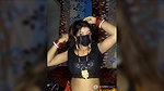 Desi Indian wife in saree showing her boobs