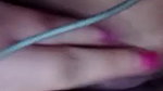 Hot big tits babe showing her big melons on vc