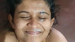 Girlfriend facial cum receiving from horny boyfriend