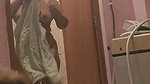 Mom after bath naked from bathroom capture by son