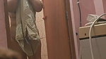 Mom after bath naked from bathroom capture by son