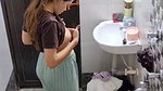 Neighbor girl boobs show before bathing