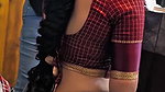 Actress Gayathri Rema tight boobs waist show in blouse and jeans