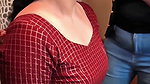 Actress Gayathri Rema tight boobs waist show in blouse and jeans