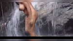 Desi Aunty Bathing Nude in Waterfalls