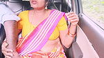 Indian maid car sex Telugu dirty talks.