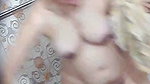 Hairy pussy MILF naked bath recorded by relative