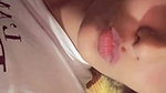 Cute girlfriend exposing nude big boobs selfie