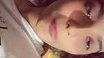 Cute girlfriend exposing nude big boobs selfie
