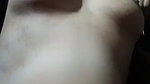 Husband pressing wife boob before sex at home