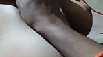 Husband pressing wife boob before sex at home