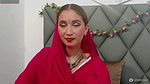 Beautiful Bhabhi In red Saree Looking stunning