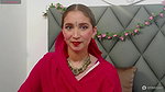 Beautiful Bhabhi In red Saree Looking stunning