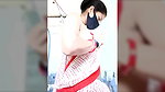 Bengali Bhabhi in saree without blouse showing boobs