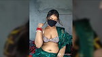Desi Indian wife in saree showing her boobs
