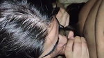 Hot girl in blanket gives blowjob to her boyfriend