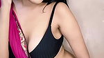 NIDHI SHARMA SEDUCTIVE IN BRA BLOUSE SAREE TEASE