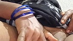 Busty aunty fingering pussy showing