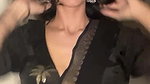 cute busty dei girl hot in black saree