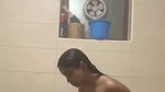 Horny girlfriend taking bath fingering pussy for bf in bathroom and others clips