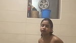 Horny girlfriend taking bath fingering pussy for bf in bathroom and others clips