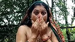 Chandini Outdoor Bath cam Show with Face