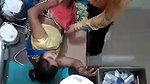 Doctor fingering to patient