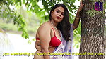 Horny booby bristi hot cleavage and navel show outdoor photoshoot