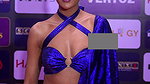 Priyanka in blue glam saree, close up shots, High Quality video2