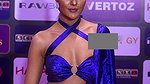 Priyanka in blue glam saree, close up shots, High Quality video2
