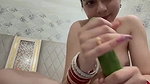 Hot bhabi pussy fingering with cumcumber