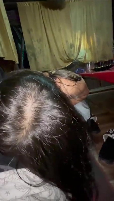 Hot lover giving handjob shy to show face during handjob