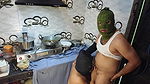 Bhabhi did maze kitchen with her brother in law hard fuck  while husband was on duty.