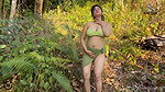 Amesha hot boobs show in jungle2