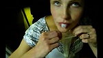 The cuckolds sperm drips all over the bitch greedy mouthwho loves to fuck with her insane blowjob_075c3d9d
