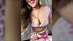 DESI BHABHI IN SAREE seducing pressing boobs 22