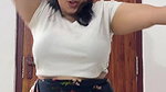 chubby curvy punjabi girl shaking tits and ass in white dress 22