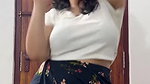 chubby curvy punjabi girl shaking tits and ass in white dress 22