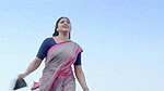 Abhirami Sexy Navel Slips in Saree- Ottakkorukaamukan 22