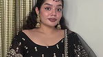 cute telugu girl chubby navel in black dress 22
