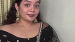 cute telugu girl chubby navel in black dress 22