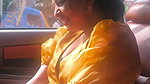 Actress Srusti Dange hot boobs jiggling in car 22