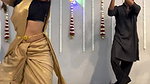 dusky desi lady sexy navel in golden saree 22