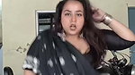 busty bengali jigglinh tits in black saree 22