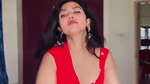 cute kannada girl sexy navel and boobs in red costme 22