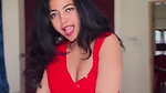 cute kannada girl sexy navel and boobs in red costme 22