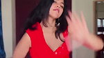 cute kannada girl sexy navel and boobs in red costme 22