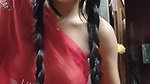 DESI BABE BOLD NAKED WILD SEXY IN SAREE NIPPLE TEASE 22